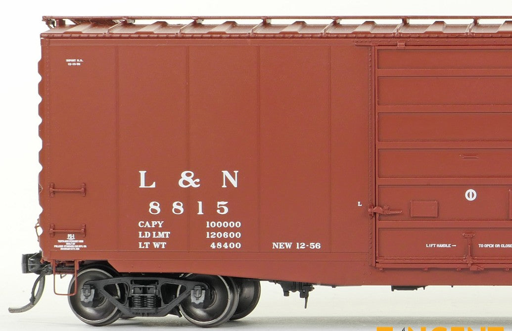 Tangent Scale Models HO 26023-01 Pullman-Standard 40′ PS-1 9′ Door Boxcar Louisville and Nashville "Delivery 12-1956" L&N #8815