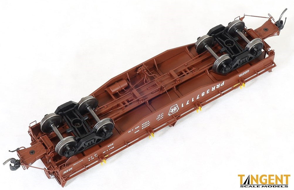 Tangent Scale Models HO 27010-01 PRR Samuel Rea Shops G41A Coil Car 'G41A Delivery 1966' w/ Hoods Pennsylvania Railroad PRR #387121