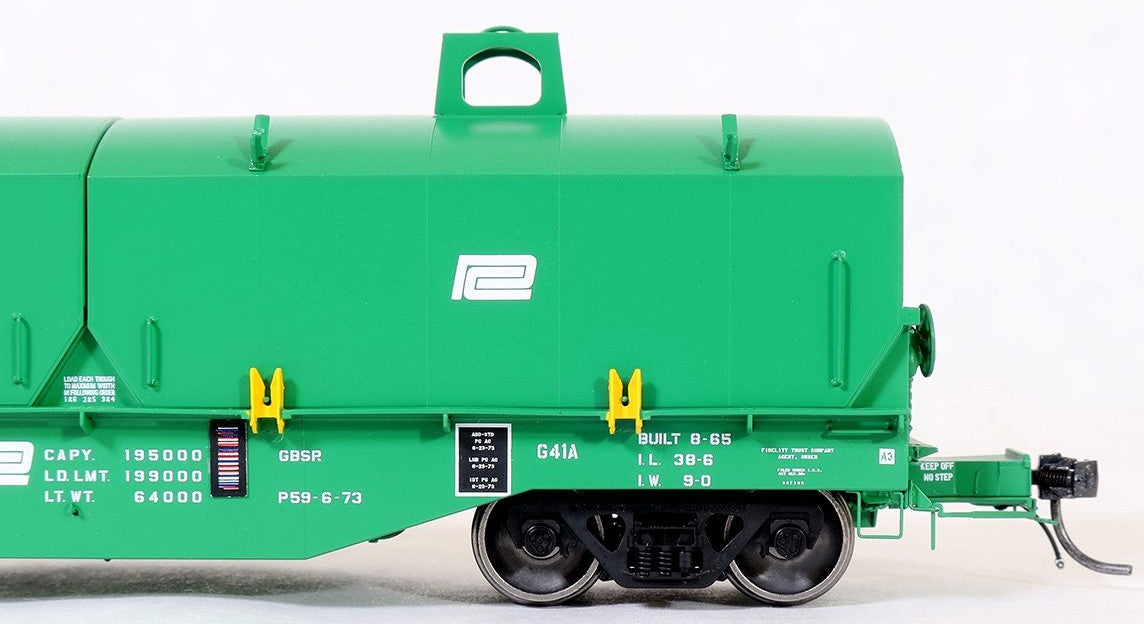Tangent Scale Models HO 27011-12 PRR Samuel Rea Shops G41A Coil Car 'G41A Repaint 1973' w/ Hoods Penn Central PC #622700