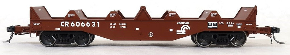 Tangent Scale Models HO 27013-01 PRR Samuel Rea Shops G41A Coil Car 'G41A Repaint 1997' without Hoods Conrail CR #606621