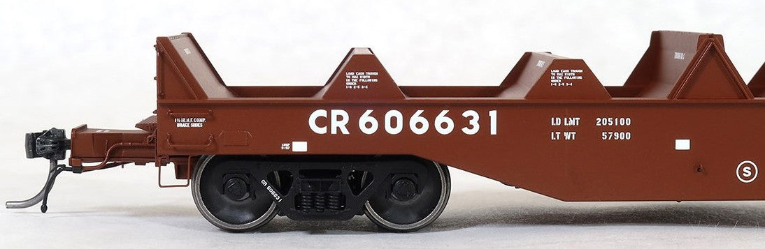 Tangent Scale Models HO 27013-01 PRR Samuel Rea Shops G41A Coil Car 'G41A Repaint 1997' without Hoods Conrail CR #606621