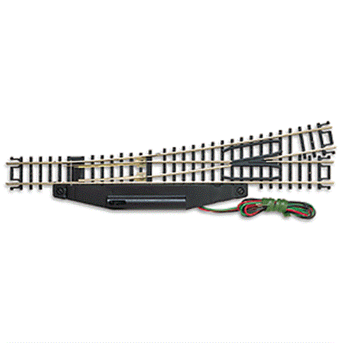 Atlas N 2704 Code 80 No. 6 Remote Turnout 'Standard Line' with Nickel Silver Rail & Black Ties - Left Hand