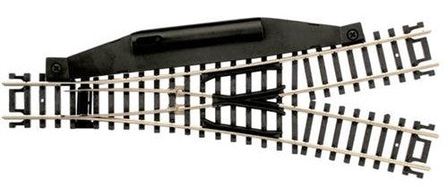 Atlas N 2709 Code 80 No. 4 Manual Turnout 'Standard Line' with Nickel Silver Rail & Black Ties - Wye