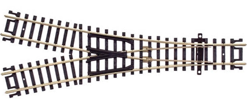 Atlas N 2754 Code 80 Standard Turnout 'Custom Line' with Nickel Silver Rail & Black Ties - Wye