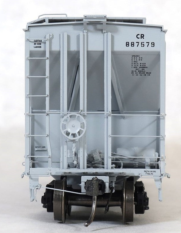 Tangent Scale Models HO 28060-05 PC Samuel Rea Shops 4600 Covered Hopper Conrail H51C 'Quality Gray Repaint 1992' CR #887587