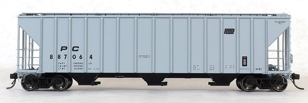 Tangent Scale Models HO 28063-07 PC Samuel Rea Shops 4600 Covered Hopper Penn Central H51 'Delivery Gray 9-1968' PC #887064