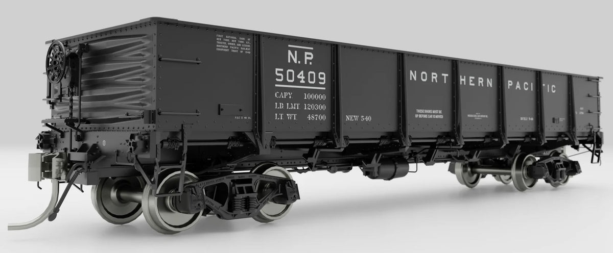 Rapido Trains Inc HO 163007 40' Drop Bottom Gondola Northern Pacific "1966 Scheme" NP 6-Pack #2