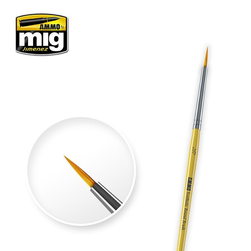 AMMO MIG-8611 3/0 Synthetic Round Brush