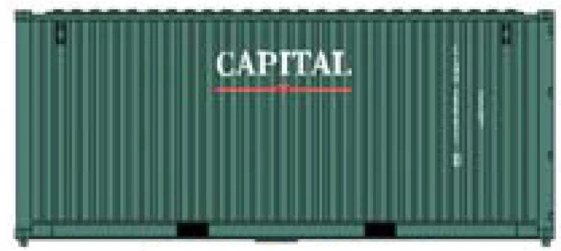 Jacksonville Terminal Company N 205317 20' Standard Height Container CAPITAL 2-Pack