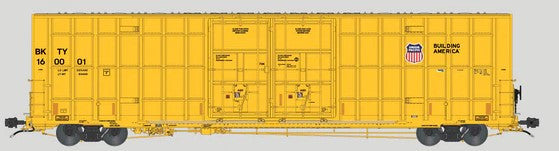 Aurora Miniatures HO 306031 Greenbrier 7550 cf 60' Plate F Boxcar '1st Run Union Pacific Yellow' BKTY #160046