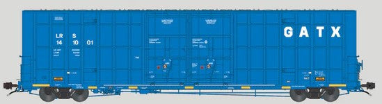 Aurora Miniatures HO 306052 Greenbrier 7550 cf 60' Plate F Boxcar '1st Run GATX Blue' LRS #141073