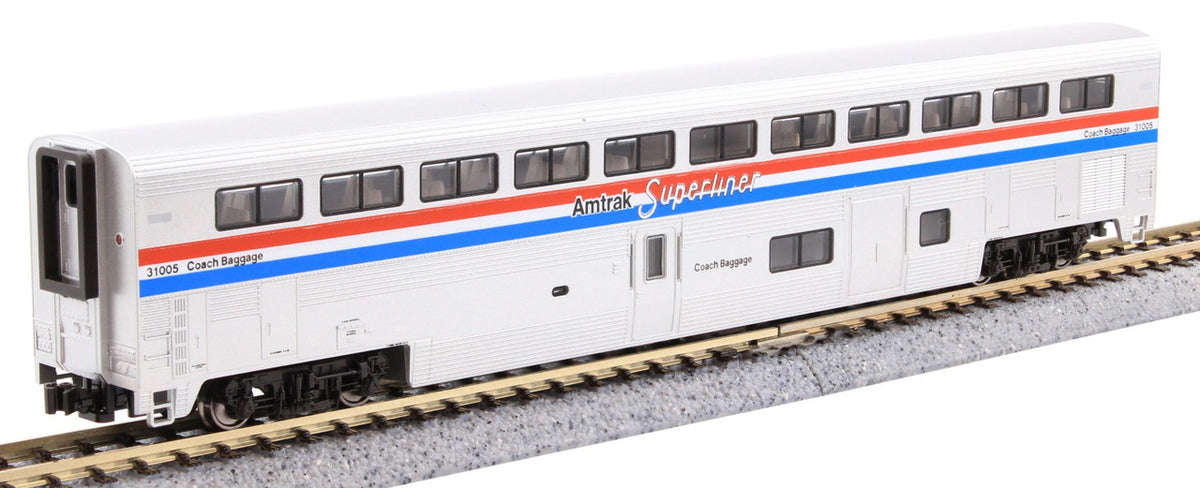 Kato N 106-3530 DCC Ready Amtrak F40PH Locomotive & Superliner Phase III 4-Unit Set