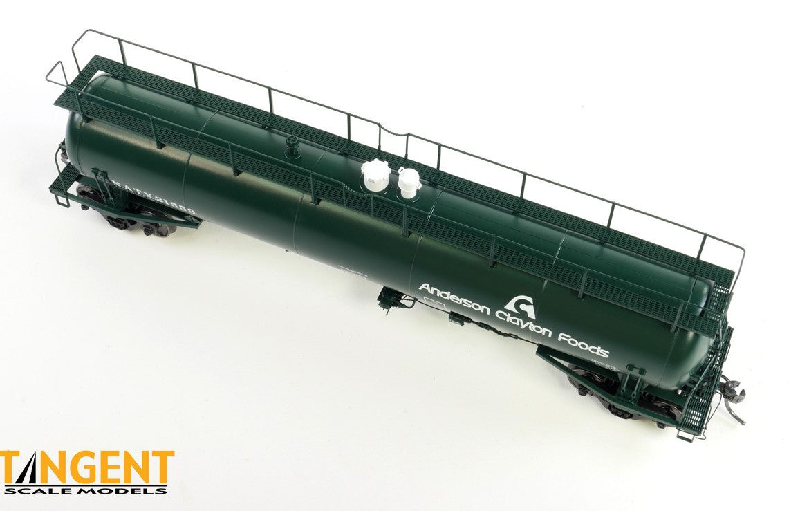 Tangent Scale Models HO 31012-02 NACC 1963-Design 20,500 Gallon Non-Insulated Tank Car 'Anderson Clayton Foods 1973+' NATX #21552