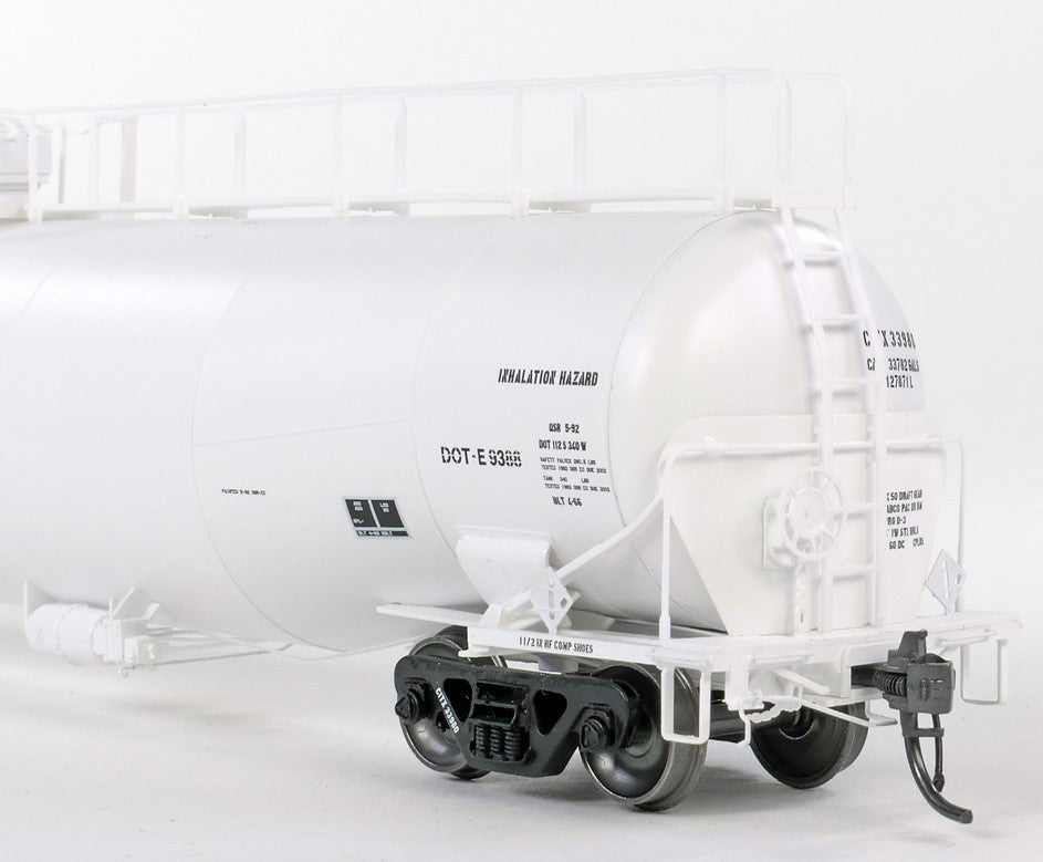 Tangent Scale Models HO 31164-02 NACC 1963 Design 33,000 Gallon Dual Diameter LPG/AA Tank Car CITX 'White Lease Repaint 1992+' CITX #33980