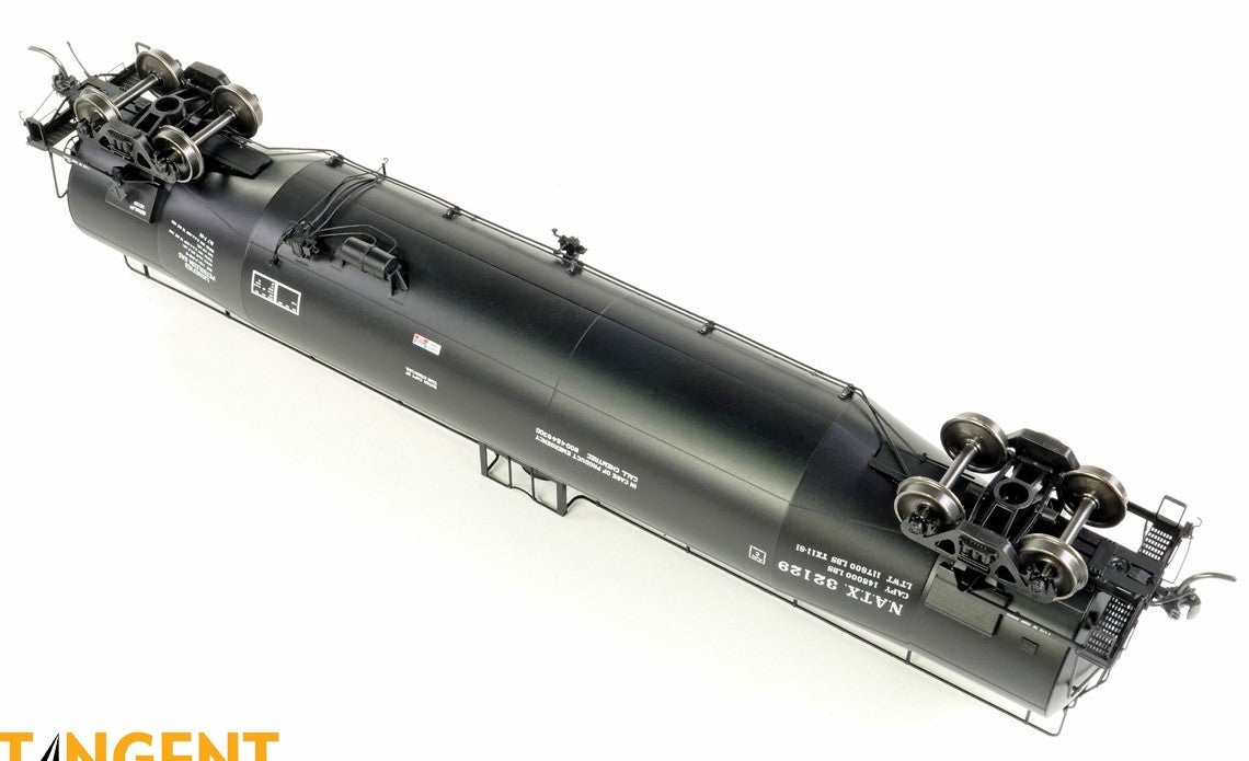 Tangent Scale Models HO 31220-01 NACC 1979+ Jacketed 33,000 Gallon Dual Diameter Insulated LPG Tank Car "NATX Black Lease 1981" NATX #32125