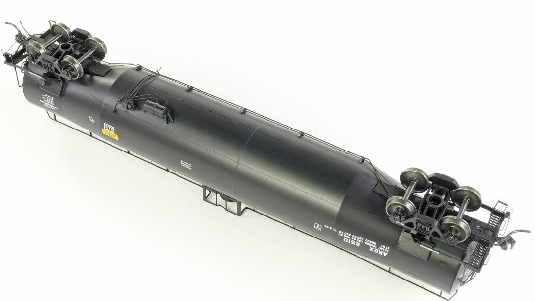 Tangent Scale Models HO 31222-01 NACC 1979+ Jacketed 33,000 Dual Diameter Insulated LPG Tank Car "AREX Black Lease Repaint 1991+" AREX 2510