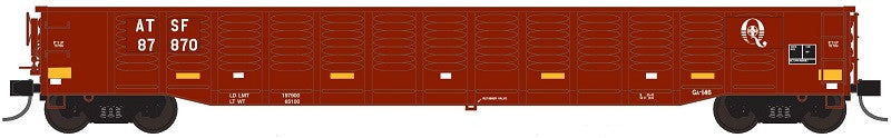 Trainworx N 25225-16 Corrugated 52' 6" Gondola Car Santa Fe ATSF #16