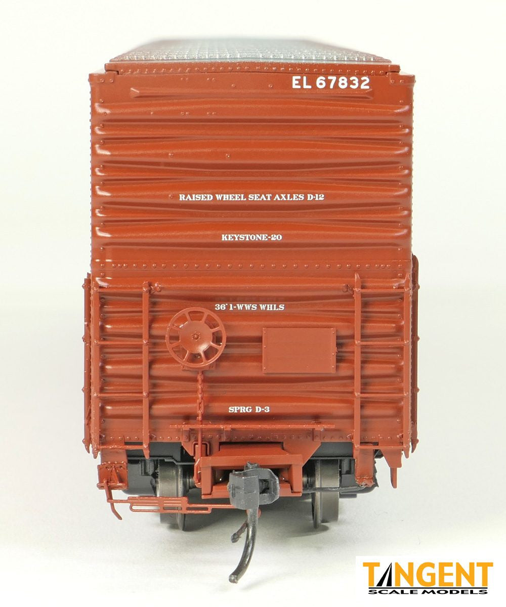 Tangent Scale Models HO 33012-07 Greenville 6,000CuFt 60' Double Door Box Car Erie Lackawanna 'Delivery Red 1966' EL #67836