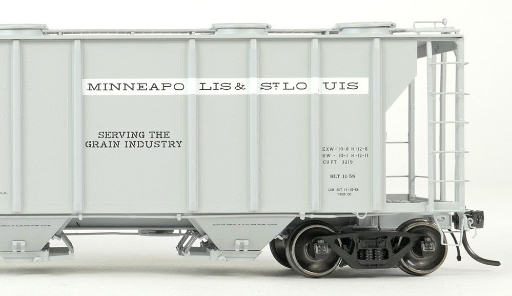 Tangent Scale Models HO 35012-02 PS-2 3215CuFt Covered Hopper Minneapolis and St. Louis 'Delivery Gray 11-1958' M&StL #71005