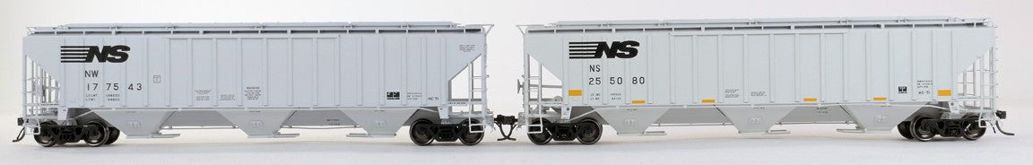 Tangent Scale Models HO 36224-01 NW Roanoke Shops 4750CuFt Covered Hopper Norfolk Southern 'Conspicuity HC-71 2005+' NS #254081
