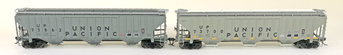 Tangent Scale Models HO 36373-01 PS4750 Covered Hopper Union Pacific 'Delivery Gray CH-100-28 3-1974' UP #73816