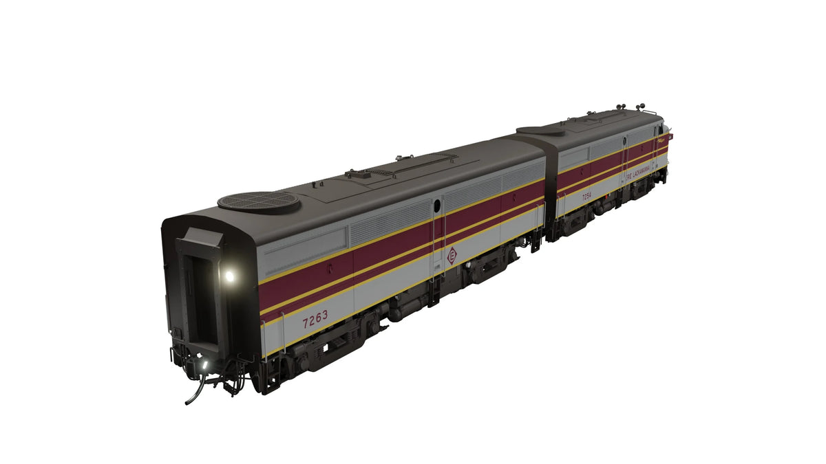 Rapido Trains Inc HO 37546 DCC/ESU LokSound V5 Equipped ALCo FA-1 Locomotive Erie Lackawanna "Grey & Maroon" EL #7271