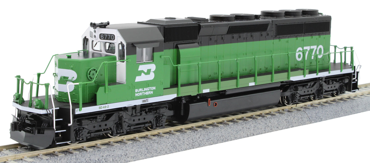 Kato HO 37-6601 DCC Ready EMD SD40-2 Locomotive Burlington Northern BN #6770