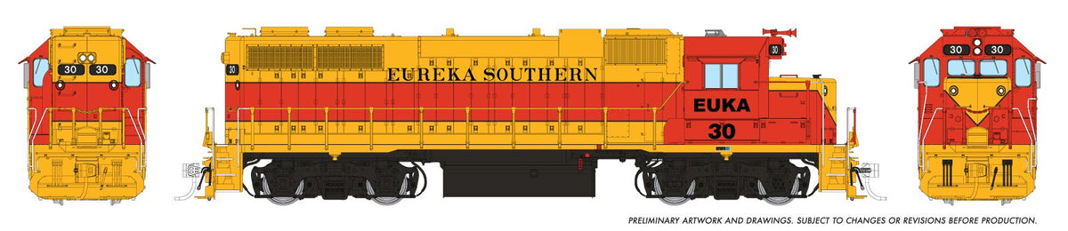 Rapido Trains Inc HO 38550 DCC/ESU LokSound V5 Equipped EMD GP38 w/ext cab Eureka Southern EUKA #30