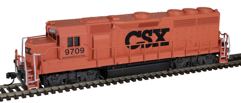 Atlas Master Gold Series N 40005278 DCC/ESU LokSound V5 Equipped EMD GP40 Locomotive with Ditch Lights CSX 'MOW' #9709