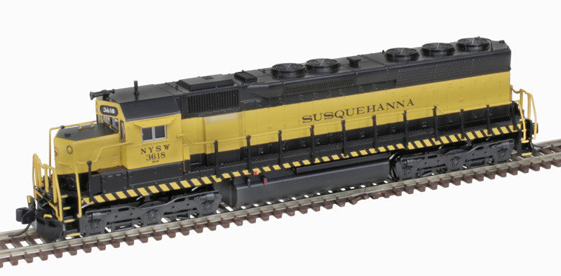 Atlas Master Silver Series N 40005571 DCC Ready EMD SD45 Low Short Hood Locomotive New York, Susquehanna & Western NYSW #3612