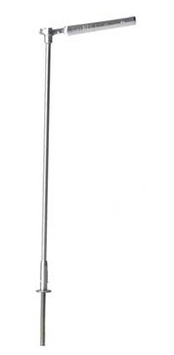 Atlas HO 70000172 Parking Lot Light Single Arm Gray Mast Cool White LED 3-Pack