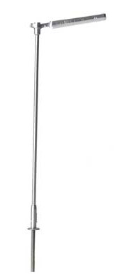 Atlas N 70000157 Parking Lot Light Single Arm Silver Mast Warm White LED 3-Pack