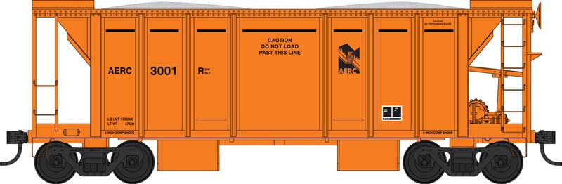 Bowser RTR HO 43648 70 Ton Ballast Car with Side Chutes Albany & Eastern AERC #3002