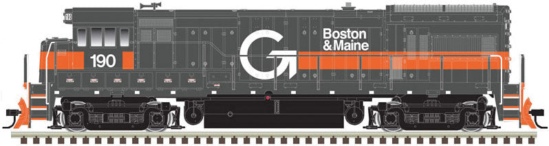 Atlas Master HO 10003799 Gold Series DCC/Sound GE U33B Locomotive Guilford Boston & Maine B&M #190