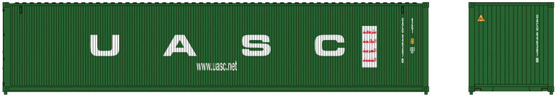 Atlas N 50005890 40' Standard Height Container United Arab Shipping Co. UACU Set #2 3-Pack