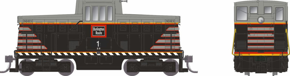 Rapido Trains Inc HO 48042 DCC Ready GE 44-Tonner Locomotive Burlington BN #1