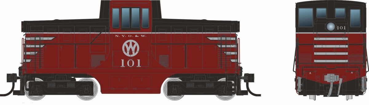 Rapido Trains Inc HO 48559 DCC/ESU LokSound V5 Equipped GE 44-Tonner Locomotive New York, Ontario & Western Maroon NYO&W #102