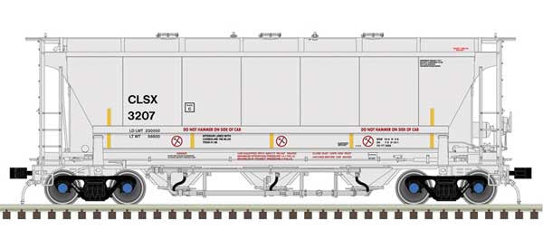 Atlas Master Plus HO 20006850 Trinity 3230 3-Bay Covered Hopper Cargill Salt CLSX #3203