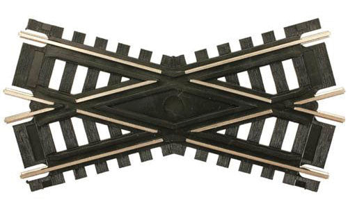 Atlas HO 173 Code 100 Nickel-Silver Rail Black Ties Custom-Line Crossing 30-Degree - 4" - 1 Piece