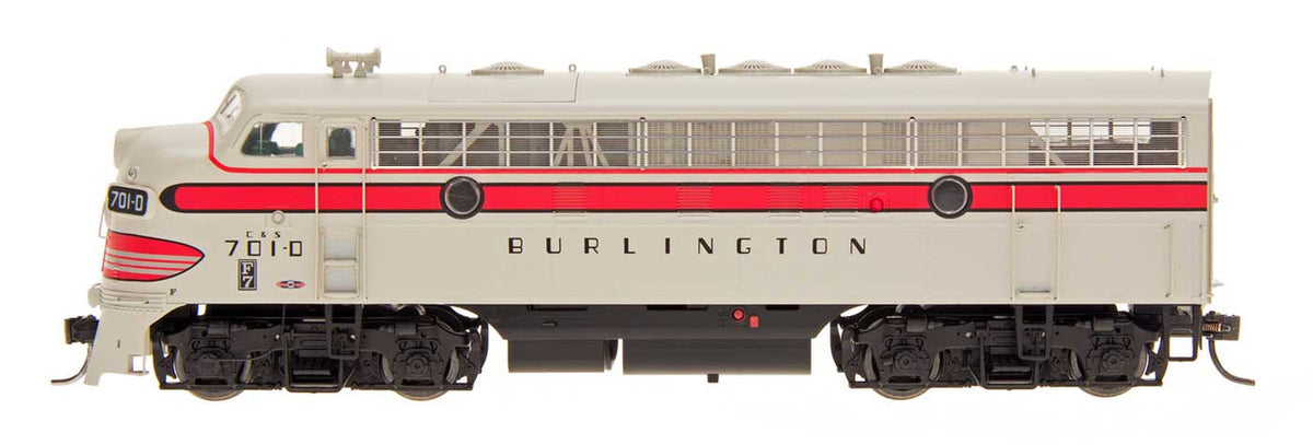 Intermountain N 69207S-08 DCC/ESU LokSound 5 Equipped EMD F7A Locomotive Burlington CB&Q #701D