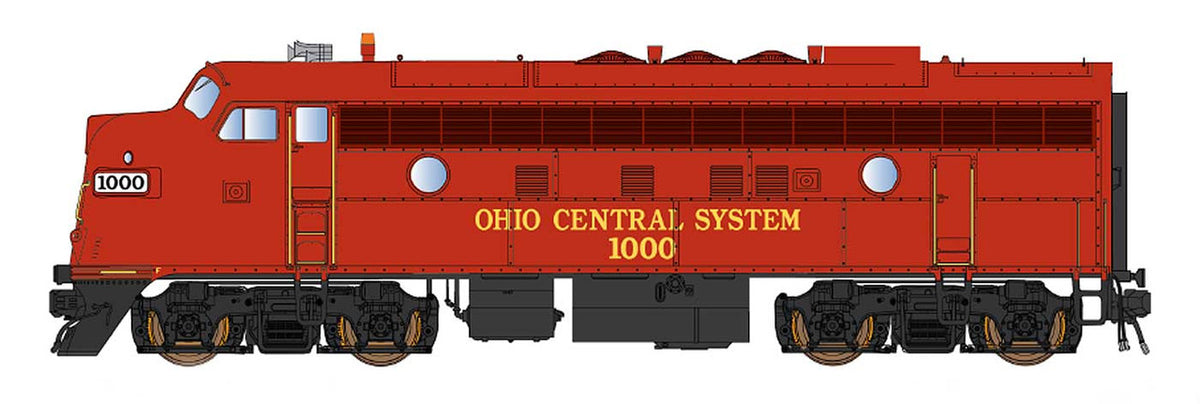 Intermountain N 69293S-02 DCC/ESU LokSound 5 Equipped EMD F7A Locomotive Ohio Central #1001