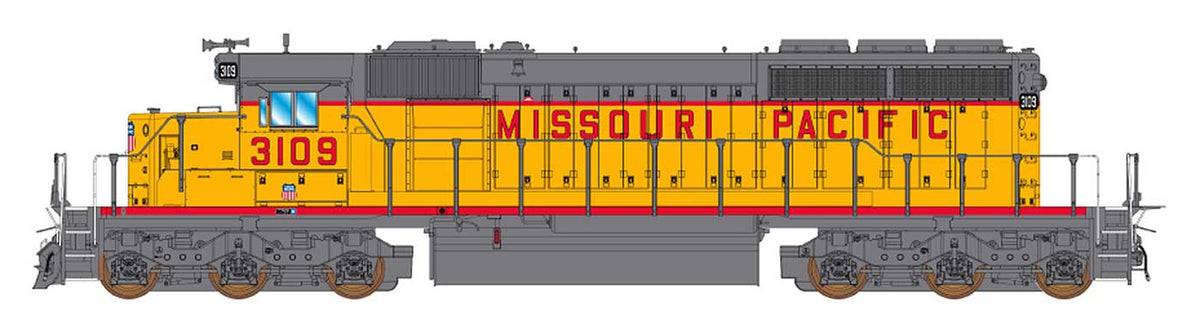 Intermountain N 69385S-01 DCC/ESU LokSound Select Equipped EMD SD40-2 Locomotive Union Pacific 'Missouri Pacific Lettered' #3109