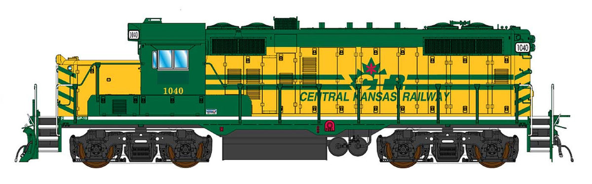 Intermountain HO 49822S-01 DCC/ESU LokSound V5 Equipped Paducah GP10 Locomotive Central Kansas Railway 'Ex-CTRW' #1006