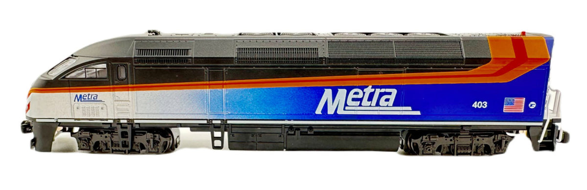 Kato N 176-6123-LS-DMW with DCC/ESU LokSound V5 Motive Power Industries MPI MP36PH Metra #403