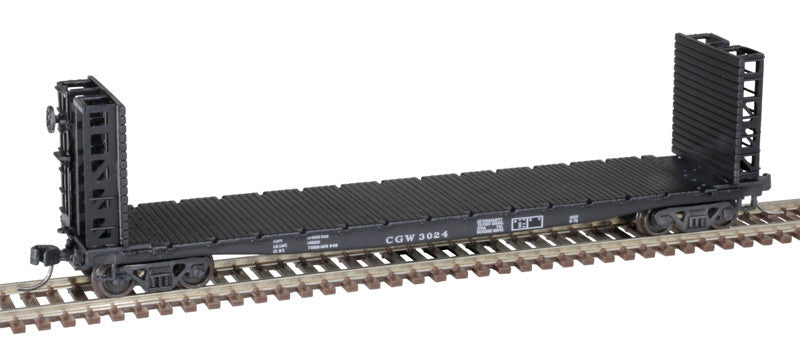 Atlas Master N 50005797 48' GSI Bulkhead Flat Car Chicago Great Western CGW #3030