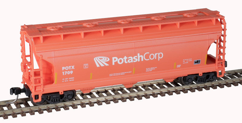 Atlas Trainman N 50006120 ACF 3560 Center-Flow Covered Hopper Potash Corp POTX #1624