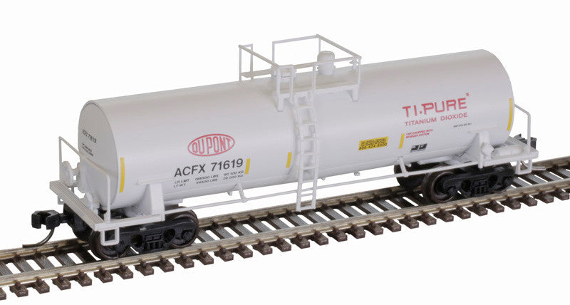 Atlas N 50006152 ACF 14,000-Gallon Kaolin Tank Car Dupont TiPure ACFX #71619