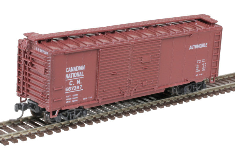 Atlas Trainman N 50006191 40' Double-Door Boxcar Canadian National CN #587384