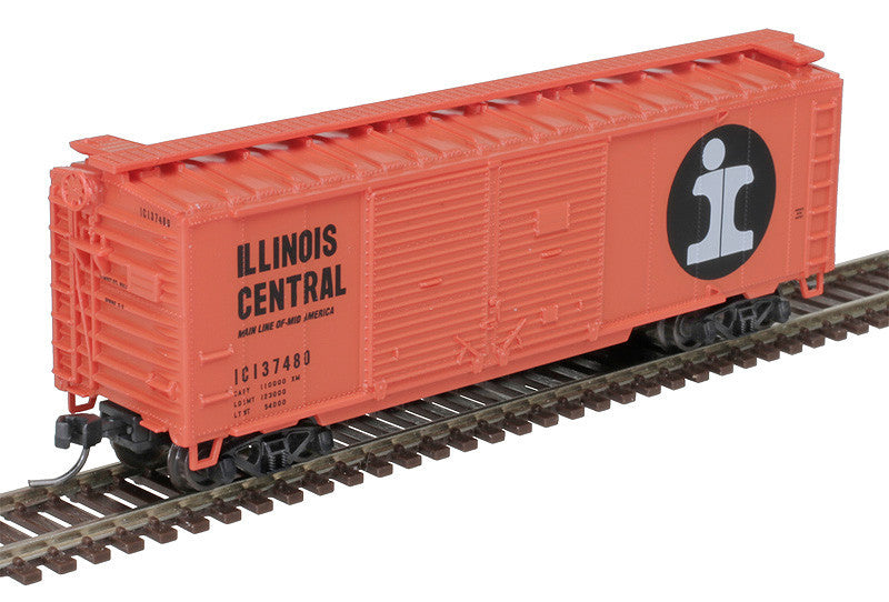 Atlas Trainman N 50006198 40' Double-Door Boxcar Illinois Central IC #137480