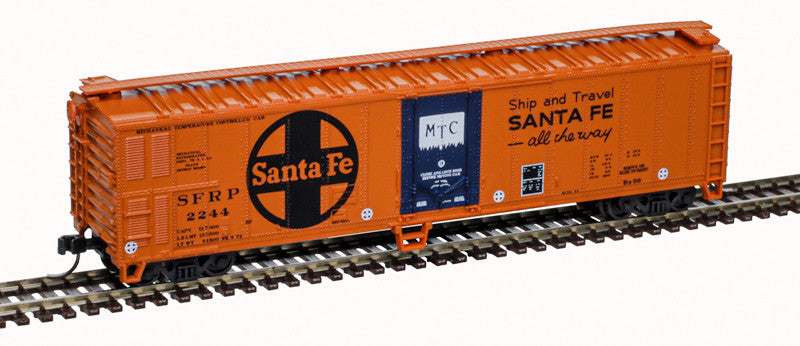 Atlas Trainman N 50006467 50ft Mechanical Reefer Santa Fe SFRP #2244